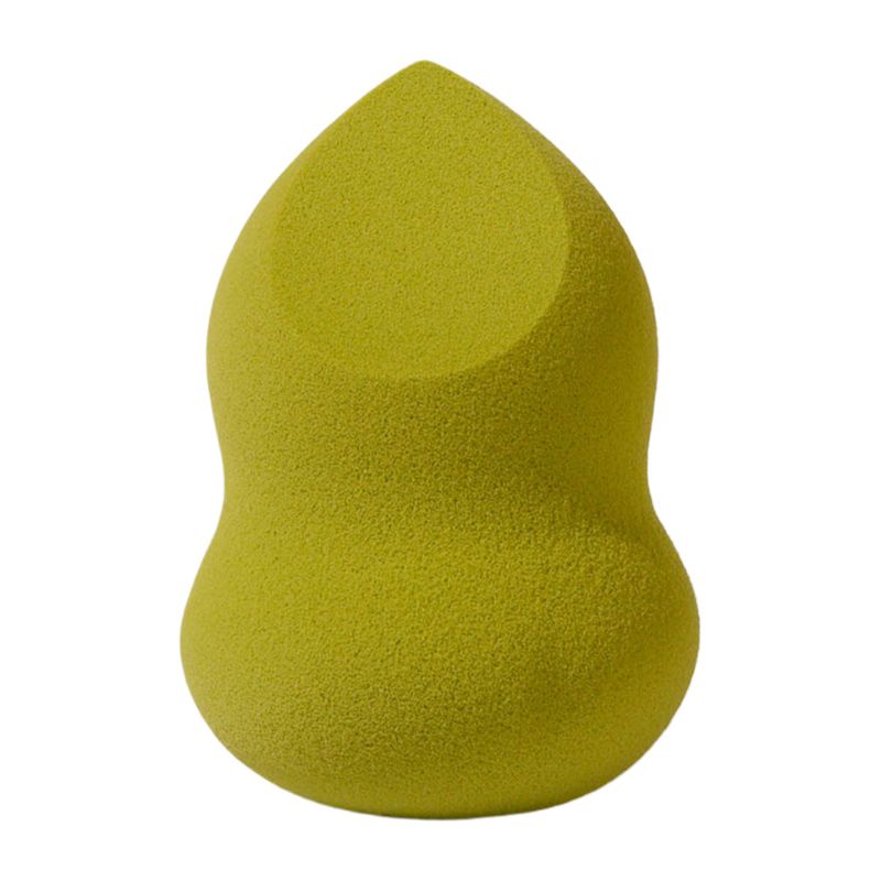 Esponja de maquillaje en forma de lágrima de color verde aguamarina invitante con corte inclinado que añade un toque de color a tu rutina de belleza. Espuma ecológica y sin látex para uso profesional. Suministro confiable de fábrica.