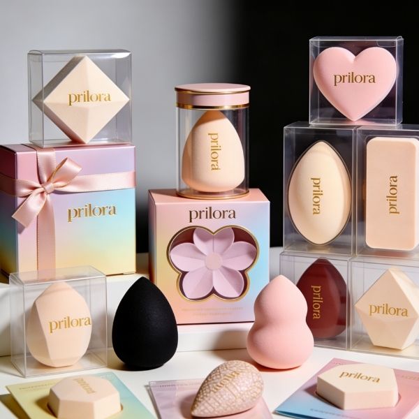 Embalaje de Esponja de Maquillaje empaque de esponja de maquillaje