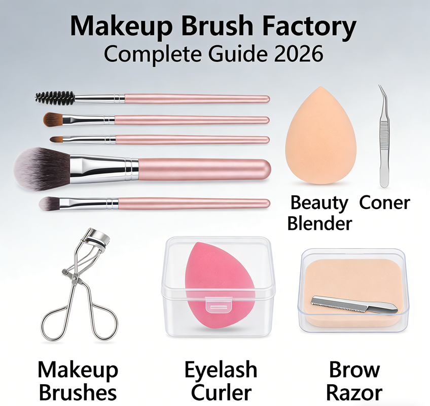 Fábrica de brochas de maquillaje